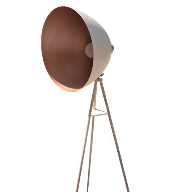 Lampa stojąca podłogowa retro oldschool różowa 148 cm - obrazek 3