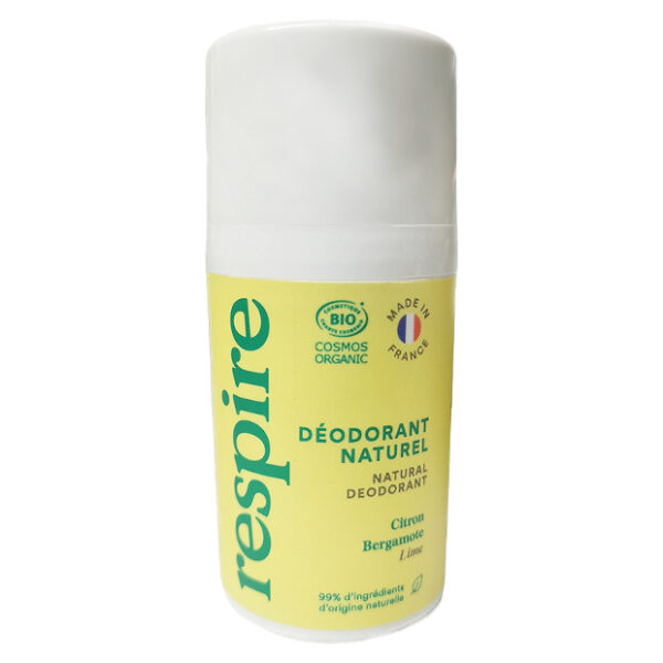 Dezodorant roll-on - w kulce citron bergamote vegański Respire