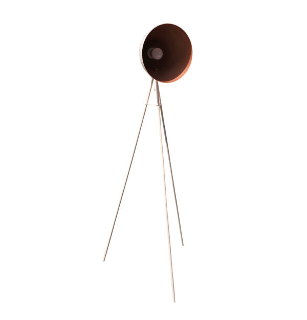 Lampa stojąca podłogowa retro oldschool różowa 148 cm