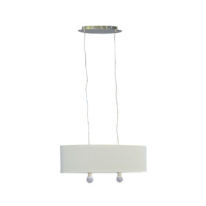 Lampa wisząca biała 126 cm regulowana