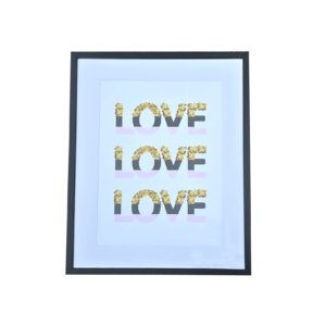 Ramka na zdjęcie obraz 40 x 50 czarna love