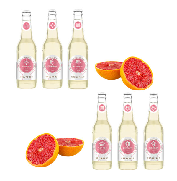 Pierrot napój gazowany cytrusowy grejpfrut 330 ml zestaw 6