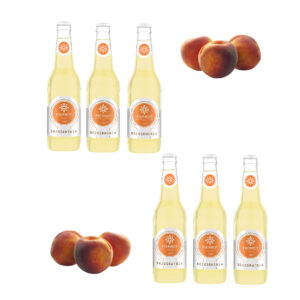 Pierrot napój gazowany o smaku brzoskwini 330 ml zestaw 6