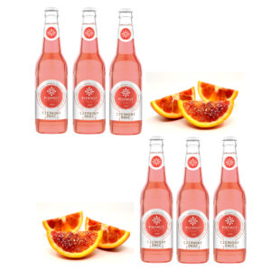 Pierrot napój gazowany cytrusowy czerwony owoc 330 ml zestaw 6