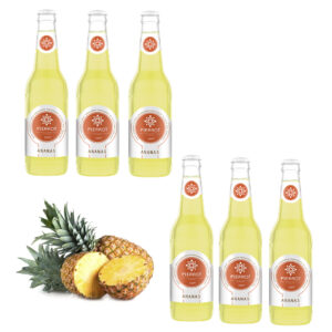 Pierrot napój gazowany o smaku ananasa 330 ml zestaw 6