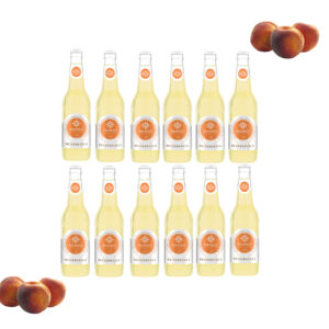Pierrot napój gazowany o smaku brzoskwini 330 ml zestaw 12