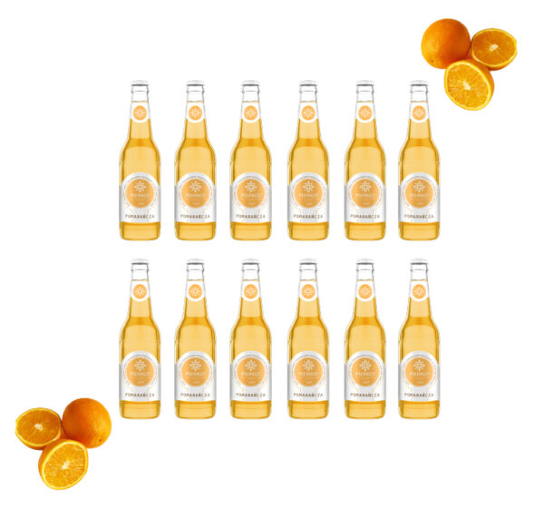 Pierrot napój gazowany o smaku pomarańczy 330 ml zestaw 12