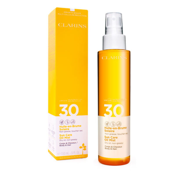 Clarins mgiełka do opalania ciała i włosów SPF 30 150ml