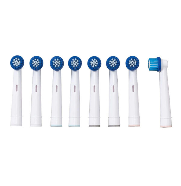 Nevadent końcówki do szczoteczki 8 sztuk kompatybilne z Oral-B