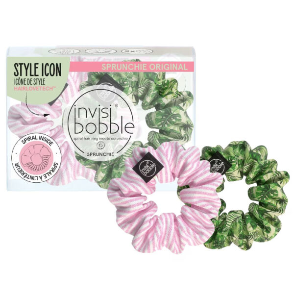 Invisibobble sprunchie duo keep palm and carry on gumki