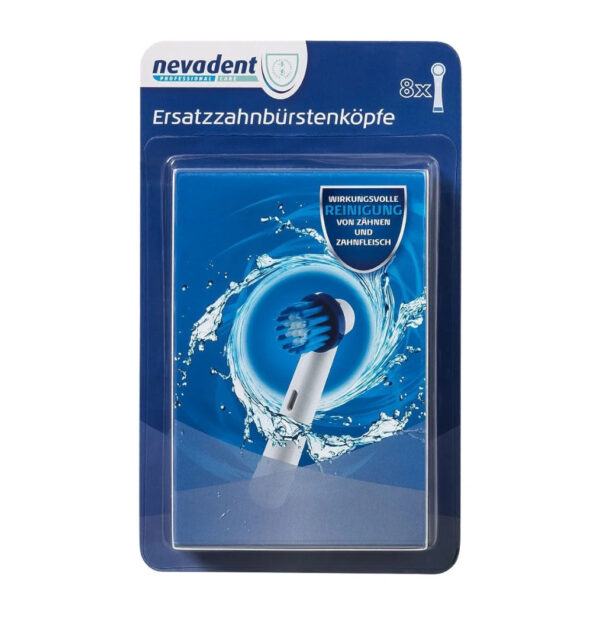 Nevadent końcówki do szczoteczki 8 sztuk kompatybilne z Oral-B - obrazek 2