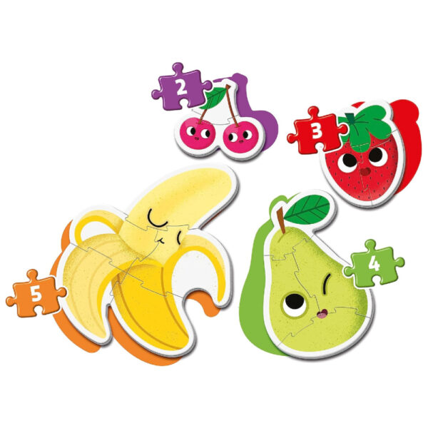 Puzzle dla dzieci Clementoni 2-3-4-5 moje pierwsze puzzle owoce - obrazek 2