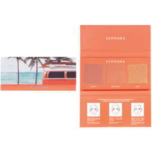 Paleta 2 róże i 1 rozświetlacz Sephora time to surf