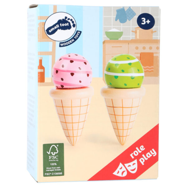 Drewniane lody na rzepy do zabawy Small Foot