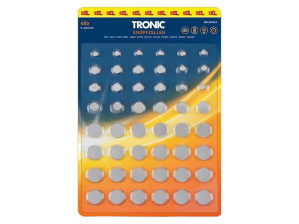Baterie guzikowe Tronic 48 sztuk XXL