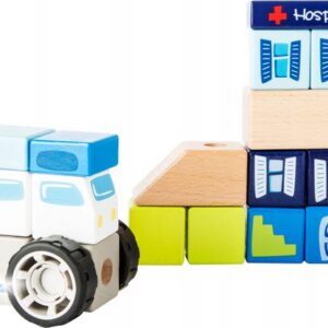 Drewniane klocki karetka z dźwiękiem Small Foot