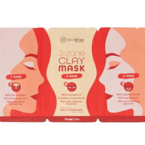 Maseczka do twarzy glinkowa Skin Bliss 3-zone clay mask