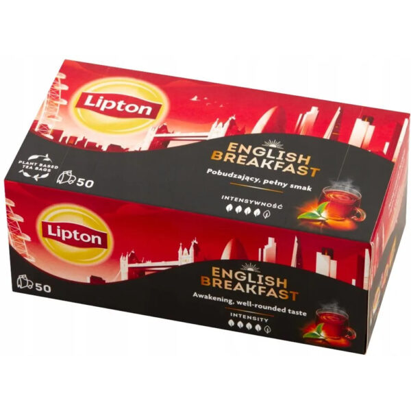 Lipton english breakfast herbata czarna 100g 50 torebek
