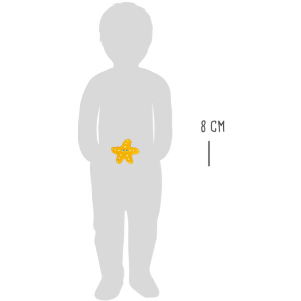 Grzechotka drewniana rozgwiazda zabawka do kąpieli Small Foot - obrazek 3