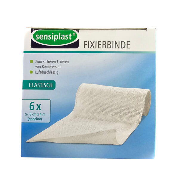 Bandaż elastyczny Sensiplast 6 sztuk 8 cm x 4 m