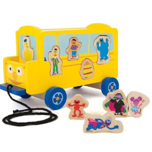 Drewniany autobus sorter na sznurku Ul. Sezamkowa Small Foot