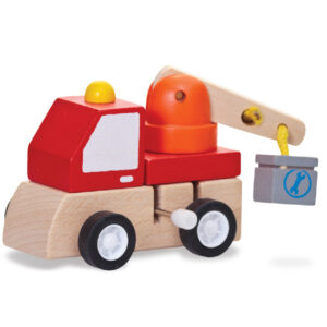 Dźwig drewniany zabawka nakręcany jeżdżący Small Foot