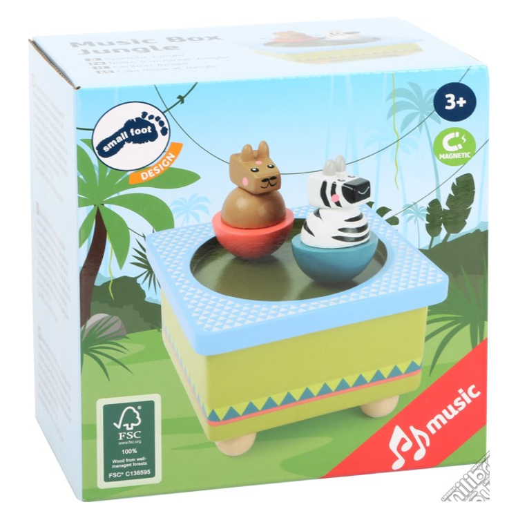 Drewniana pozytywka lew i lama Small Foot