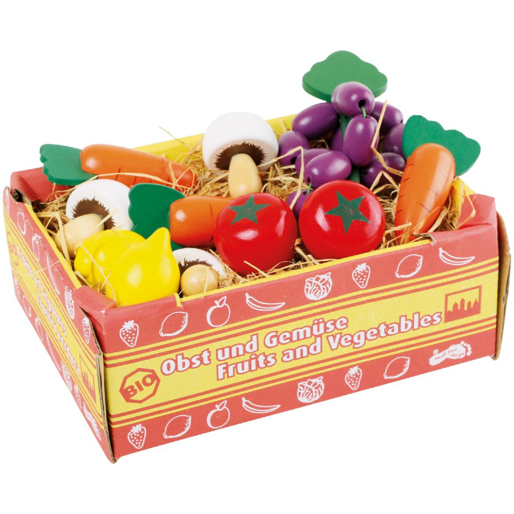 Pudełko kuchenne z drewnianymi warzywami Small Foot