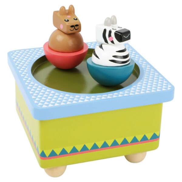 Drewniana pozytywka lew i lama Small Foot - obrazek 2