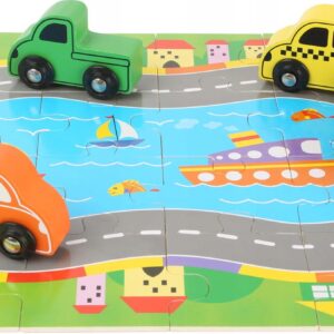Układanka z samochodzikami Traffic Puzzle Small Foot