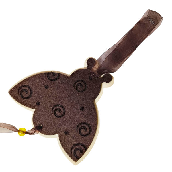 Zawieszka dekoracja drewno filc biedronki 49,5cm - obrazek 2