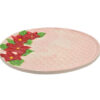 Talerz śniadaniowy ceramiczny w kwiatki 20 cm ręcznie malowany - obrazek 2