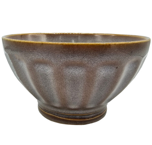 Miseczka miska ceramiczna 400 ml brązowa ręcznie malowana - obrazek 2