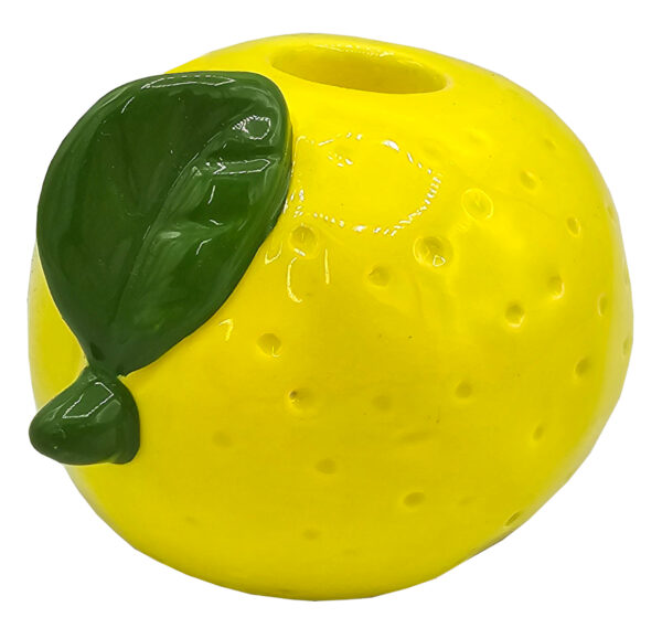 Świecznik stołowy ceramiczny owocowy cytryna - obrazek 2