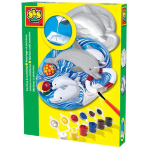 Kreatywny zestaw gipsowy delfin DIY figurka z gipsu