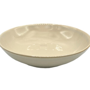 Talerz głęboki ceramiczny żółty 21 cm miska