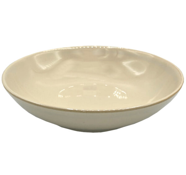 Talerz głęboki ceramiczny żółty 21 cm miska