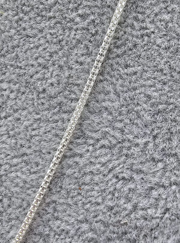 Łańcuszek srebrny damski 925 gwiazdka 50 cm - obrazek 2