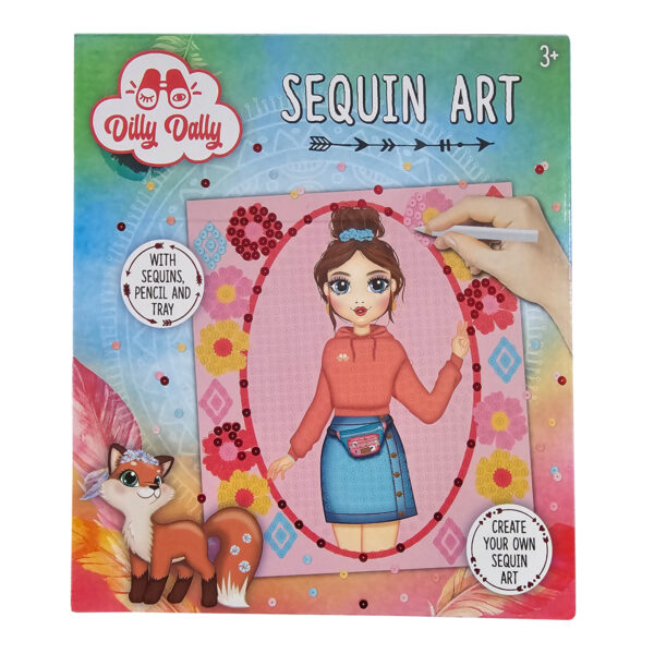 Malarstwo cekinowe obrazek DIY zrób to sam 23 x 21 cm