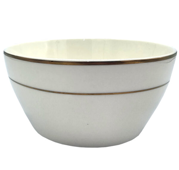 Miseczka miska ceramiczna 300 ml ozdobna biała ze zdobieniami