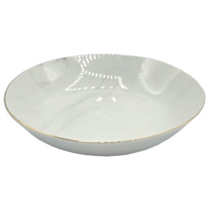 Talerz głęboki ceramiczny marmurkowy 20 cm miska