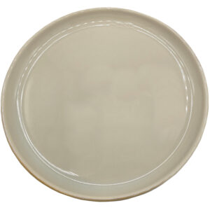 Talerz płaski obiadowy ceramiczny żółty 25,5 cm duży