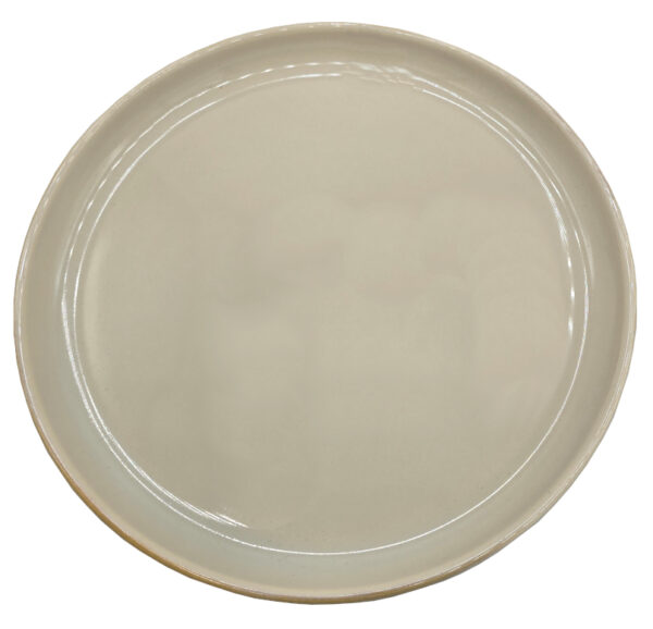 Talerz płaski obiadowy ceramiczny żółty 25,5 cm duży