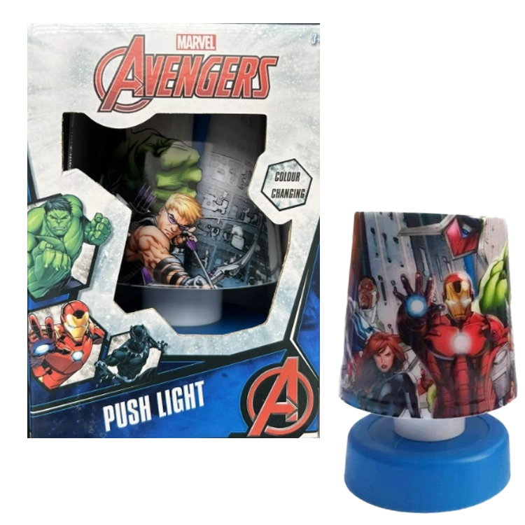 Lampka nocna dla dzieci Avengers Marvel zmieniająca kolory
