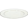 Talerz śniadaniowy ceramiczny ze złotymi paskami 21 cm ozdobny - obrazek 2