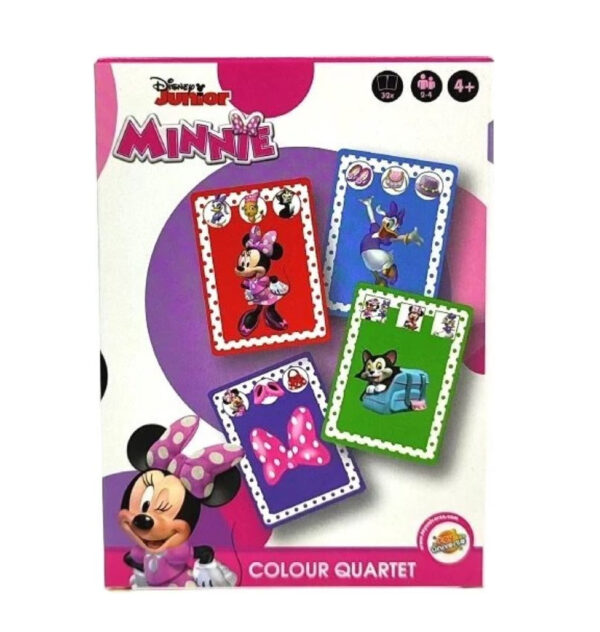 Gra karciana kwartet kolorów Disney Myszka Minnie