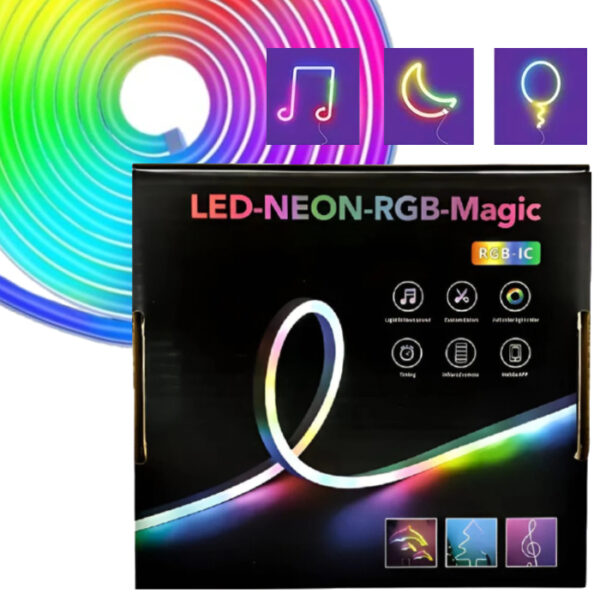 Taśma świetlna LED RGB magic neon na USB 4,9m