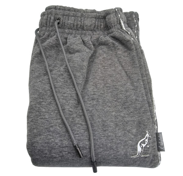 Spodnie dresowe męskie szare Australian L slim fit - obrazek 3