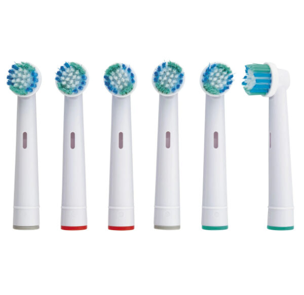 Nevadent końcówki do szczoteczki 6 sztuk kompatybilne z Oral-B