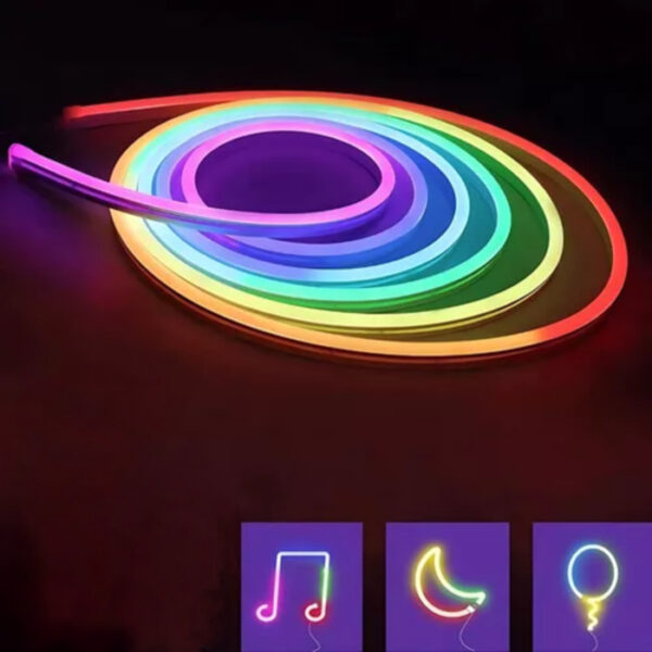 Taśma świetlna LED RGB magic neon na USB 4,9m - obrazek 3